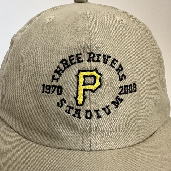 VTG Pittsburgh Pirates Three Rivers Stadium 1970-2008 Adjustable Strap Hat Cap - Picture 2 of 11